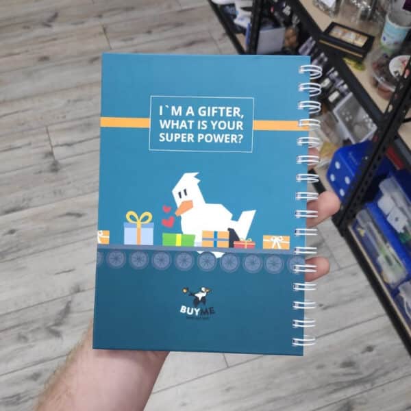 מחברת ממותגת דפי שורות