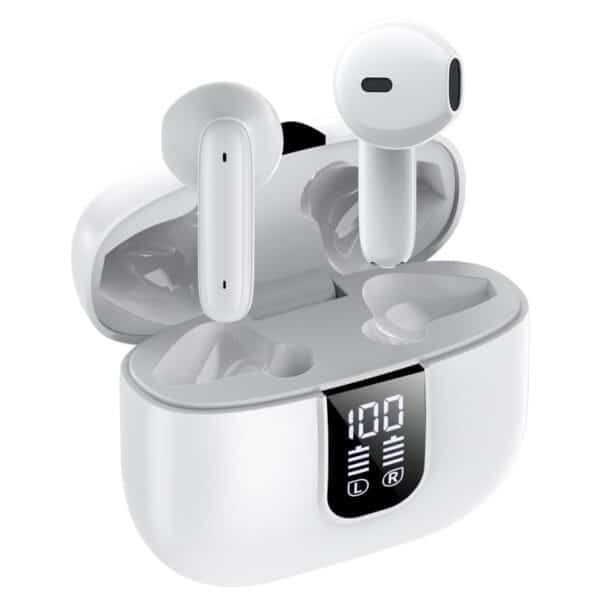 זוג אוזניות כפתור IN-EAR בטכנולוגיית TWS