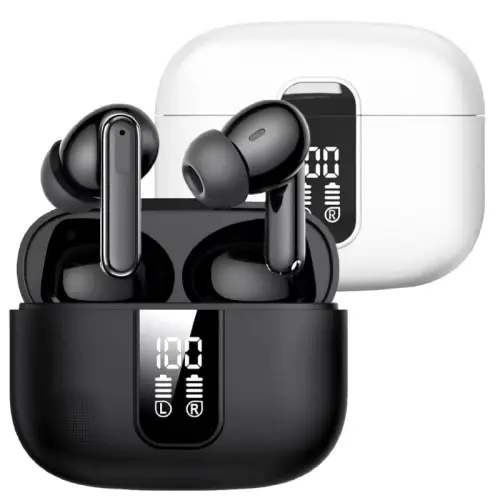 זוג אוזניות כפתור IN-EAR בטכנולוגיית TWS