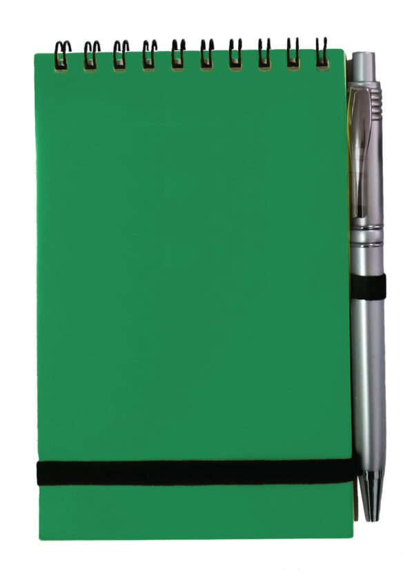 פנקס A6 עם כריכה אטומה+עט