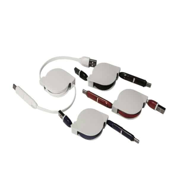 כבל USB גלגלת ממותג